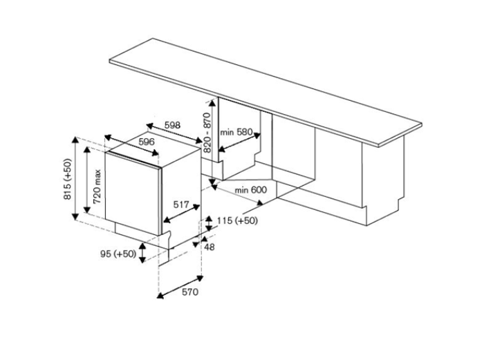 60 cm lavastoviglie da incasso | Bertazzoni